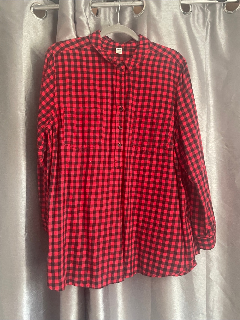 Old Navy 1/2 Button Flannel Shirt